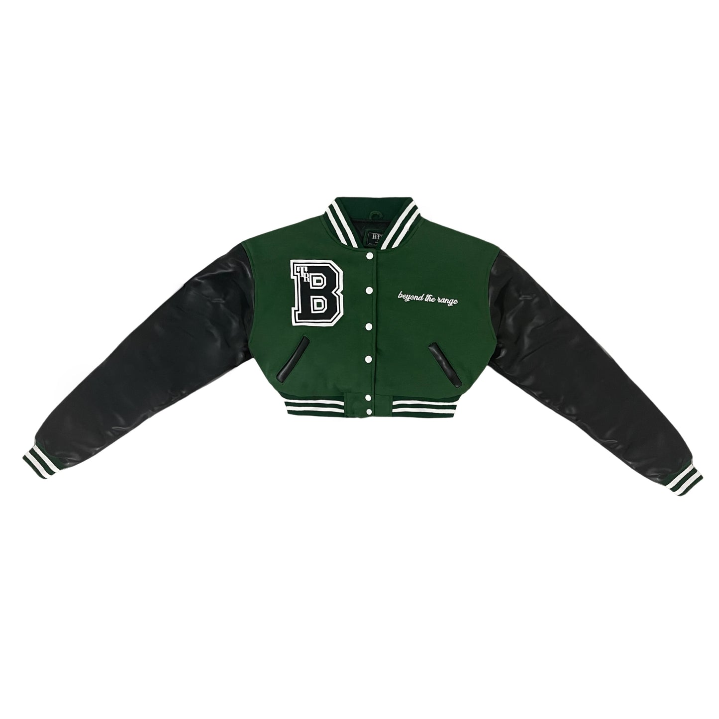 1946 GREEN CROPPED VARSITY JACKET